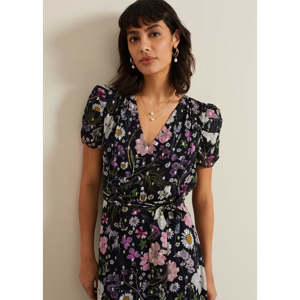 Phase Eight Azalea Print Fil Coupe Dress